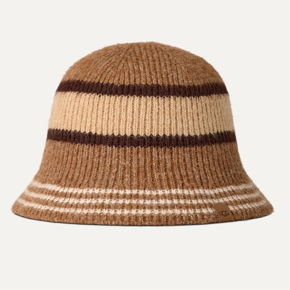 UGG Brown and Tan Knit Hat. #2 - Picture 2 of 10